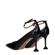 Aquazzura Brown Leather High-Heel Pumps
