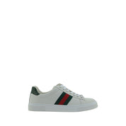 Gucci White Calf Leather Low Top Sneakers