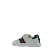 Gucci White Calf Leather Low Top Sneakers