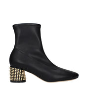 Casadei Black Eco Leather Ankle Boots