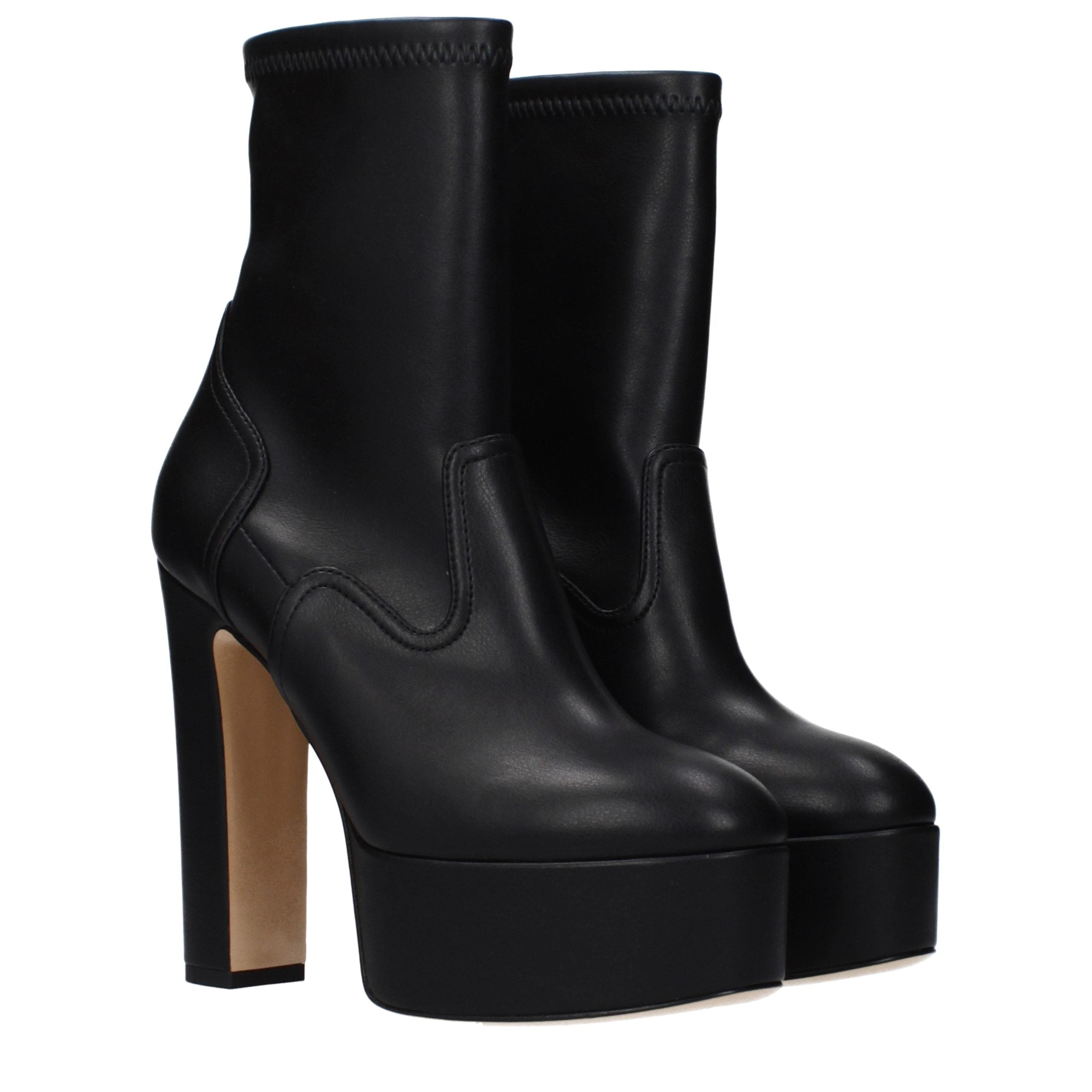 Casadei Black Eco Leather Ankle Boots