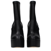 Casadei Black Eco Leather Ankle Boots