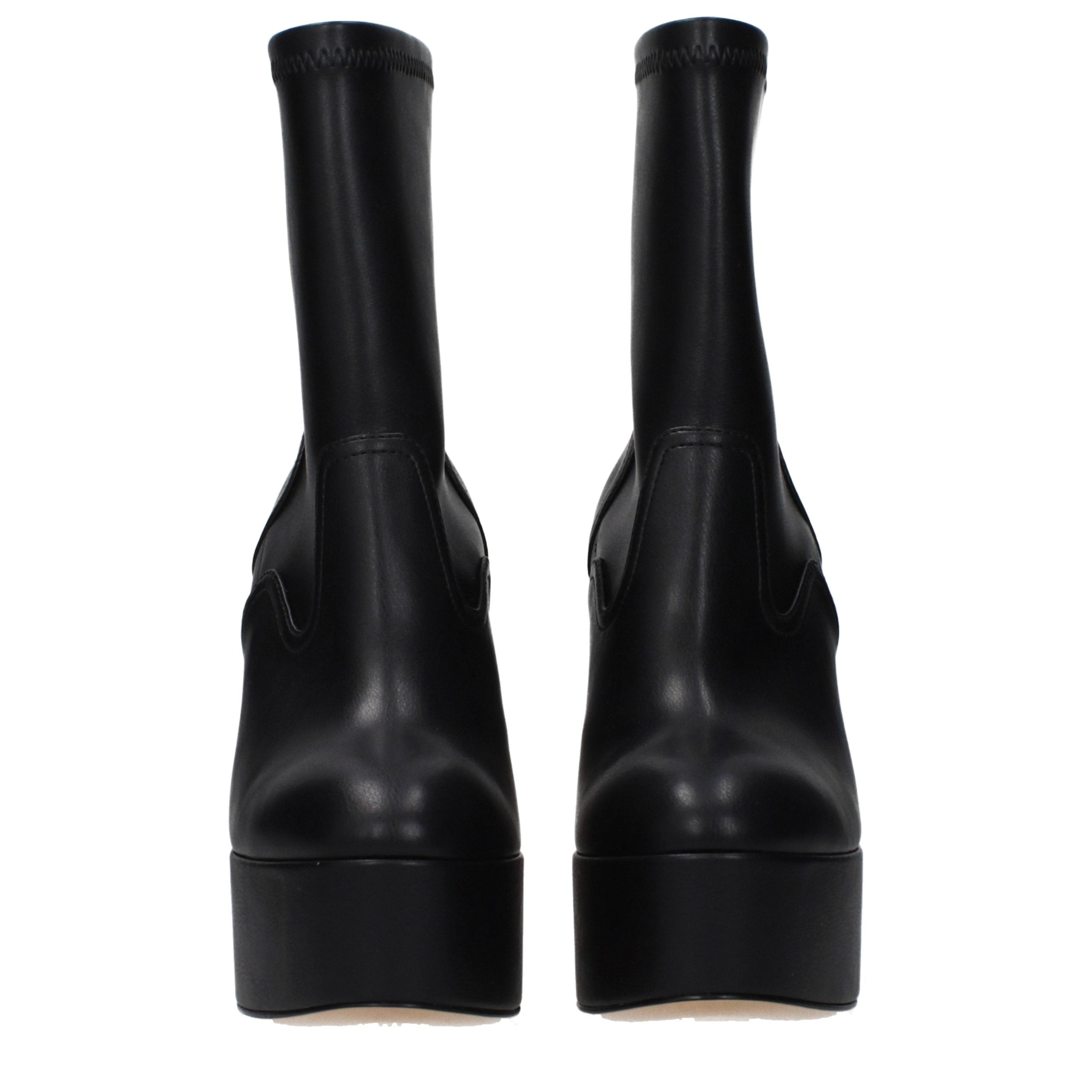 Casadei Black Eco Leather Ankle Boots