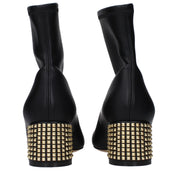 Casadei Black Eco Leather Ankle Boots