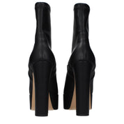 Casadei Black Eco Leather Ankle Boots