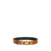 Ferragamo Brown Calf Leather Regular Belt