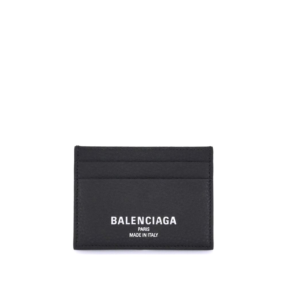 Balenciaga Black Calf Leather Card Holder
