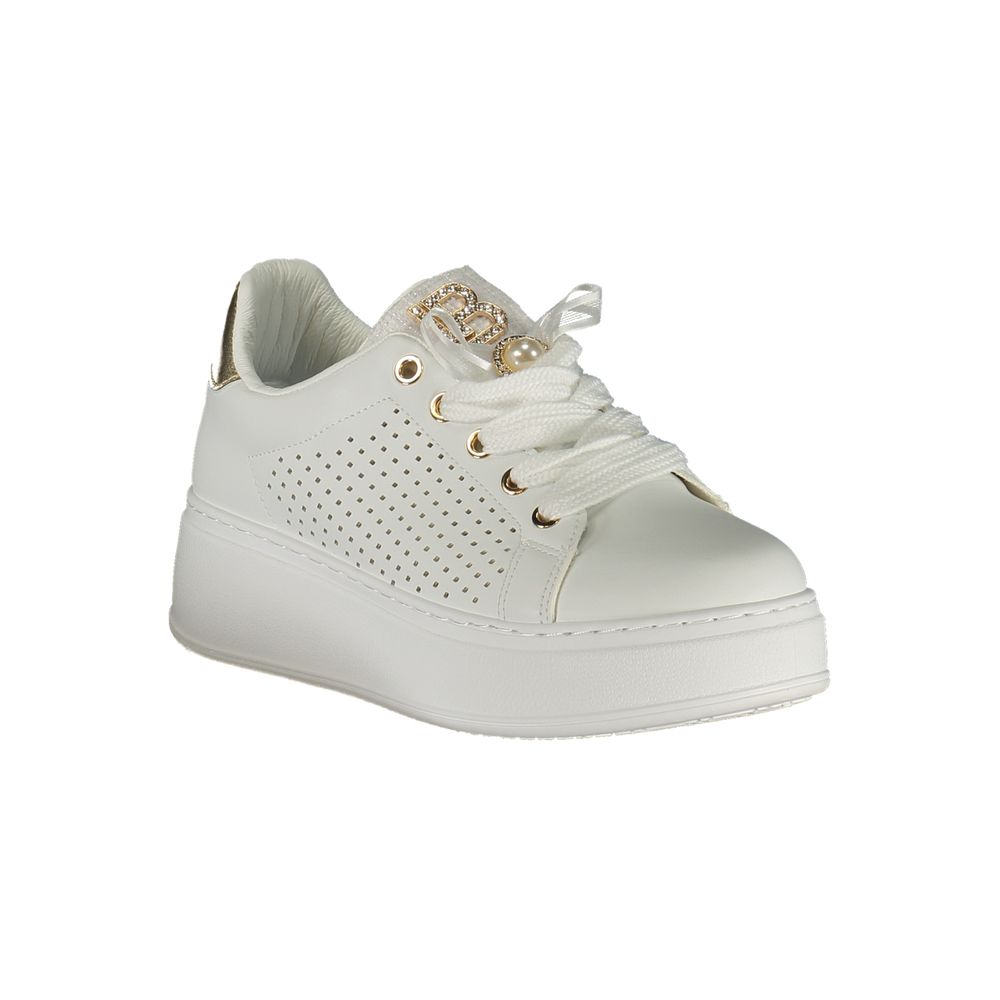 Laura Biagiotti White Polyester Sneakers