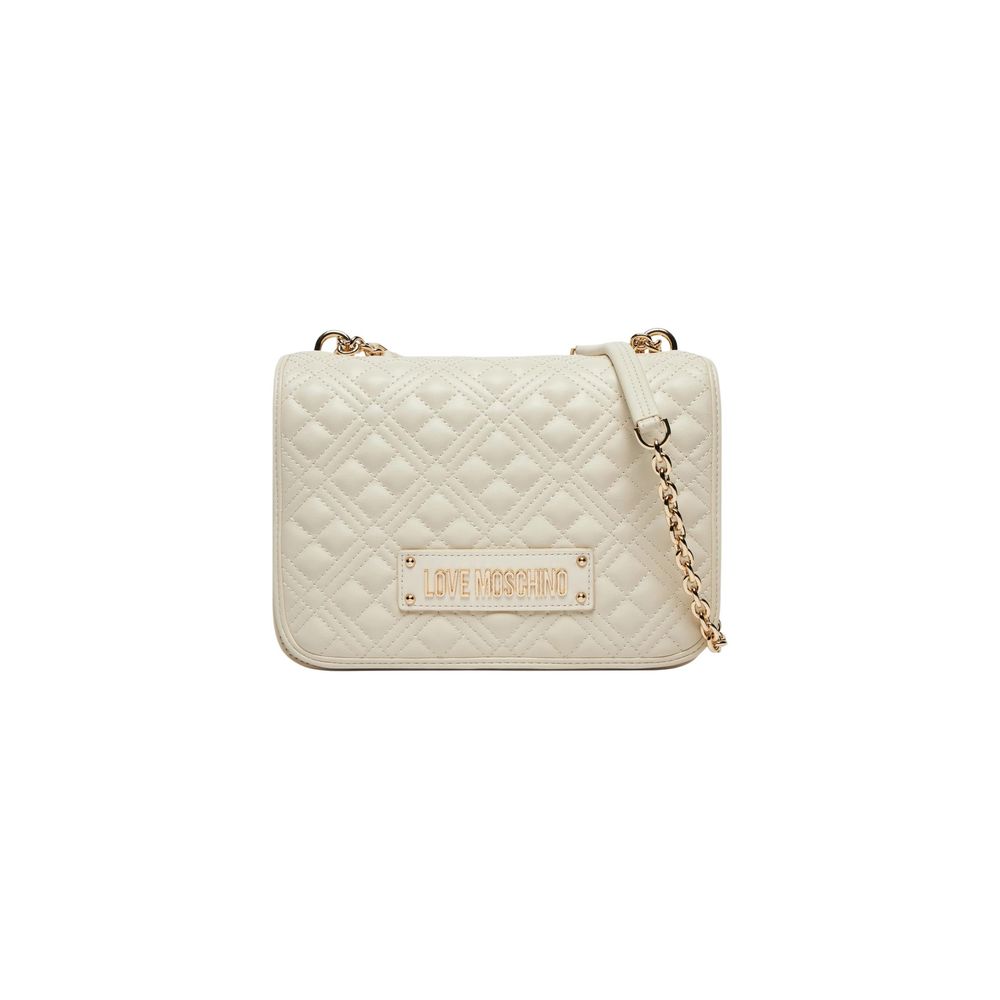Love Moschino Beige Polyurethane Small Handbag
