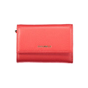 Coccinelle Rosso Metallic Leather Wallet