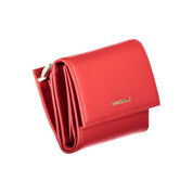 Coccinelle Rosso Metallic Leather Wallet