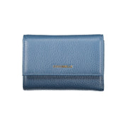Coccinelle Blue Metallic Leather Wallet