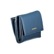 Coccinelle Blue Metallic Leather Wallet