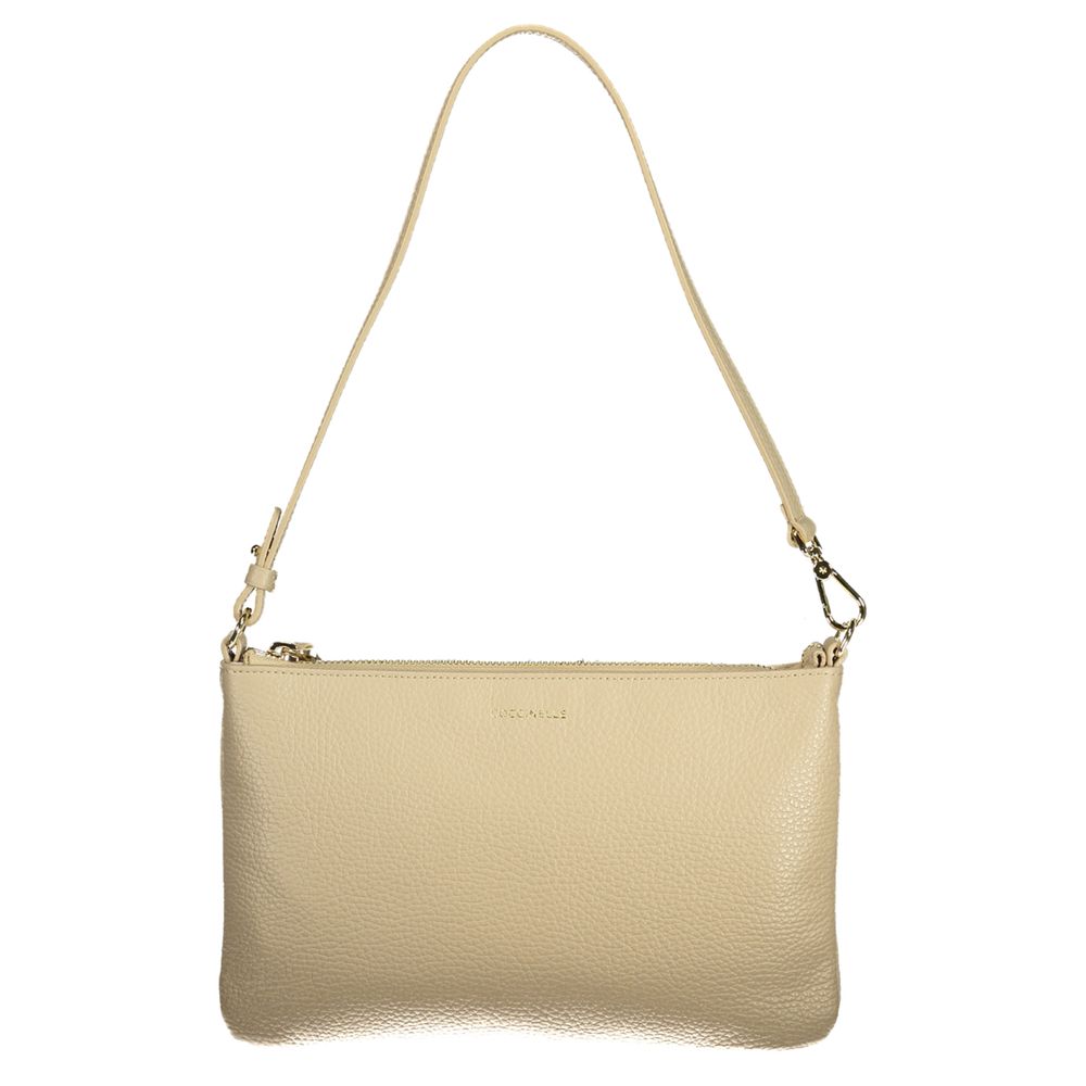 Coccinelle Beige Pelle Leather Handbag