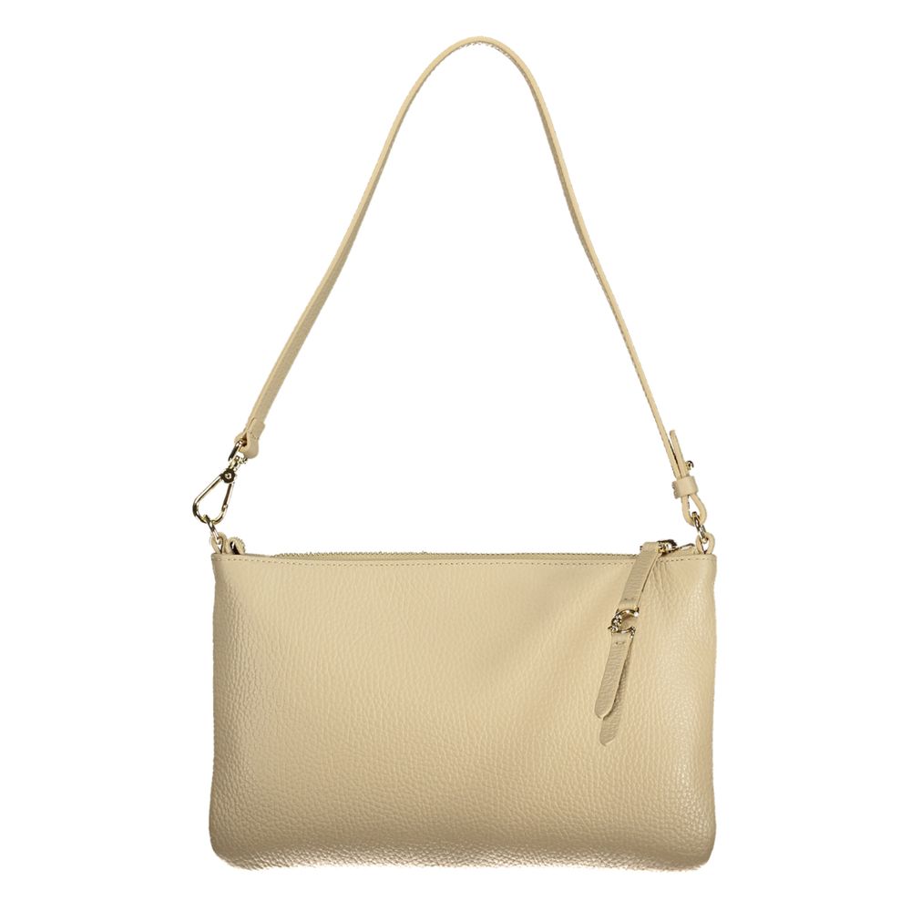 Coccinelle Beige Pelle Leather Handbag