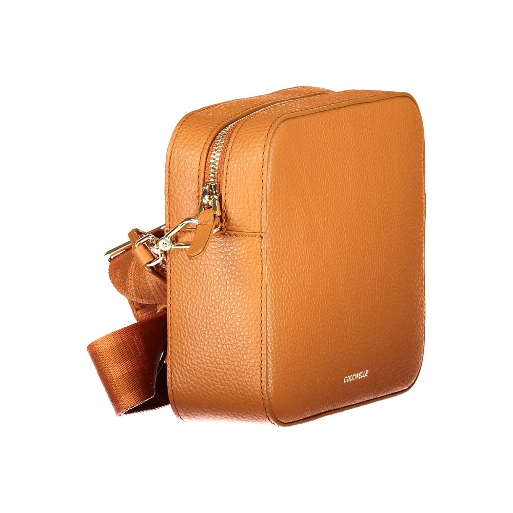 Coccinelle Arancione Leather Handbag