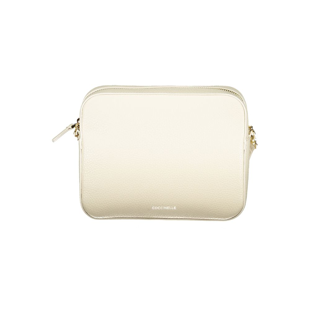 Coccinelle Bianco Leather Handbag