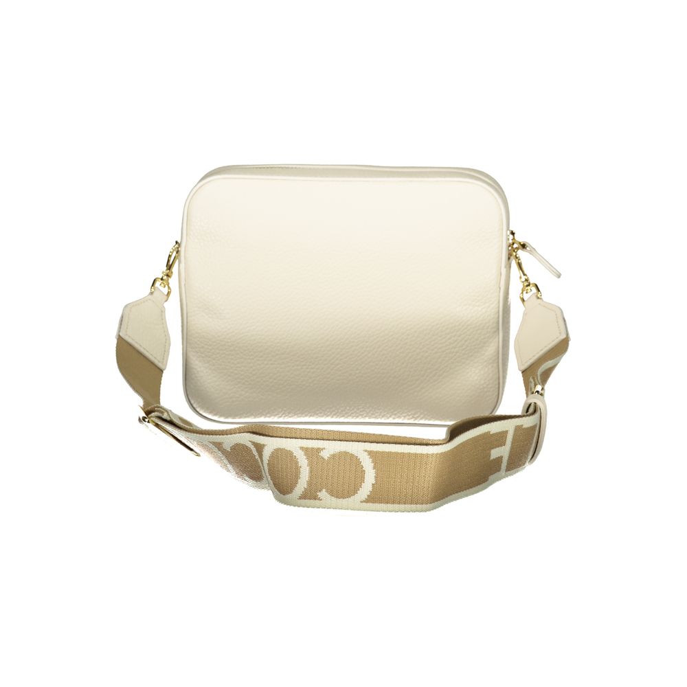 Coccinelle Bianco Leather Handbag