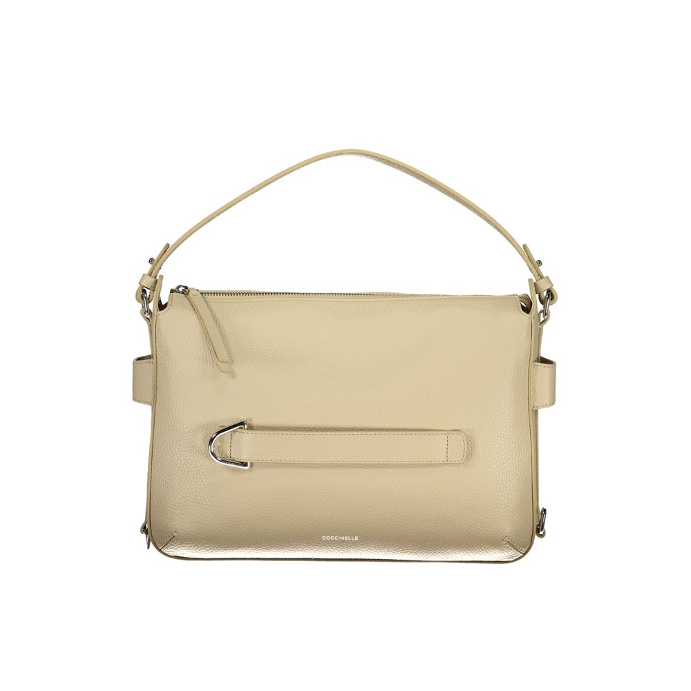 Coccinelle Beige Pelle Leather Handbag