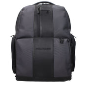 Piquadro Gray Recycled Nylon Backpack