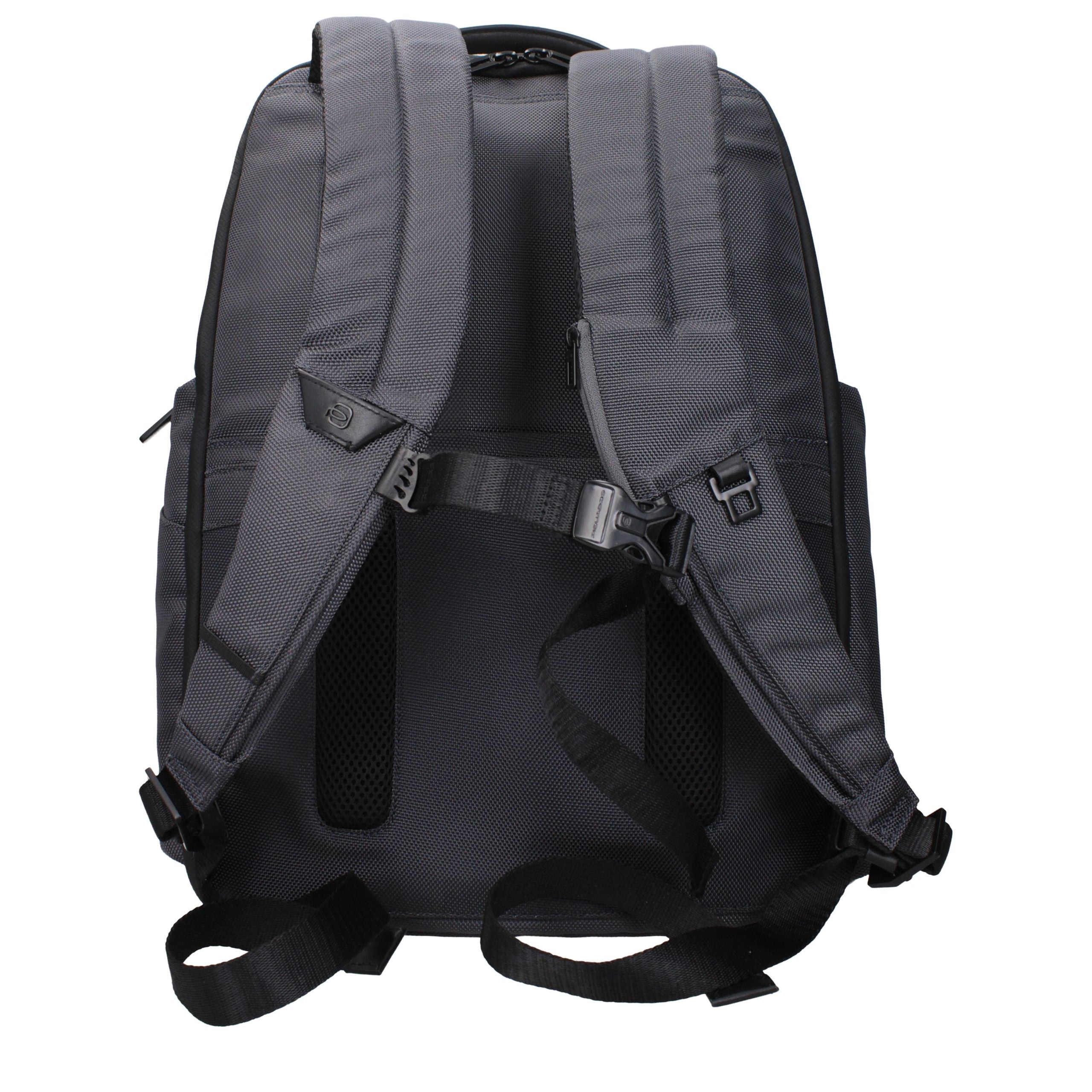 Piquadro Gray Recycled Nylon Backpack