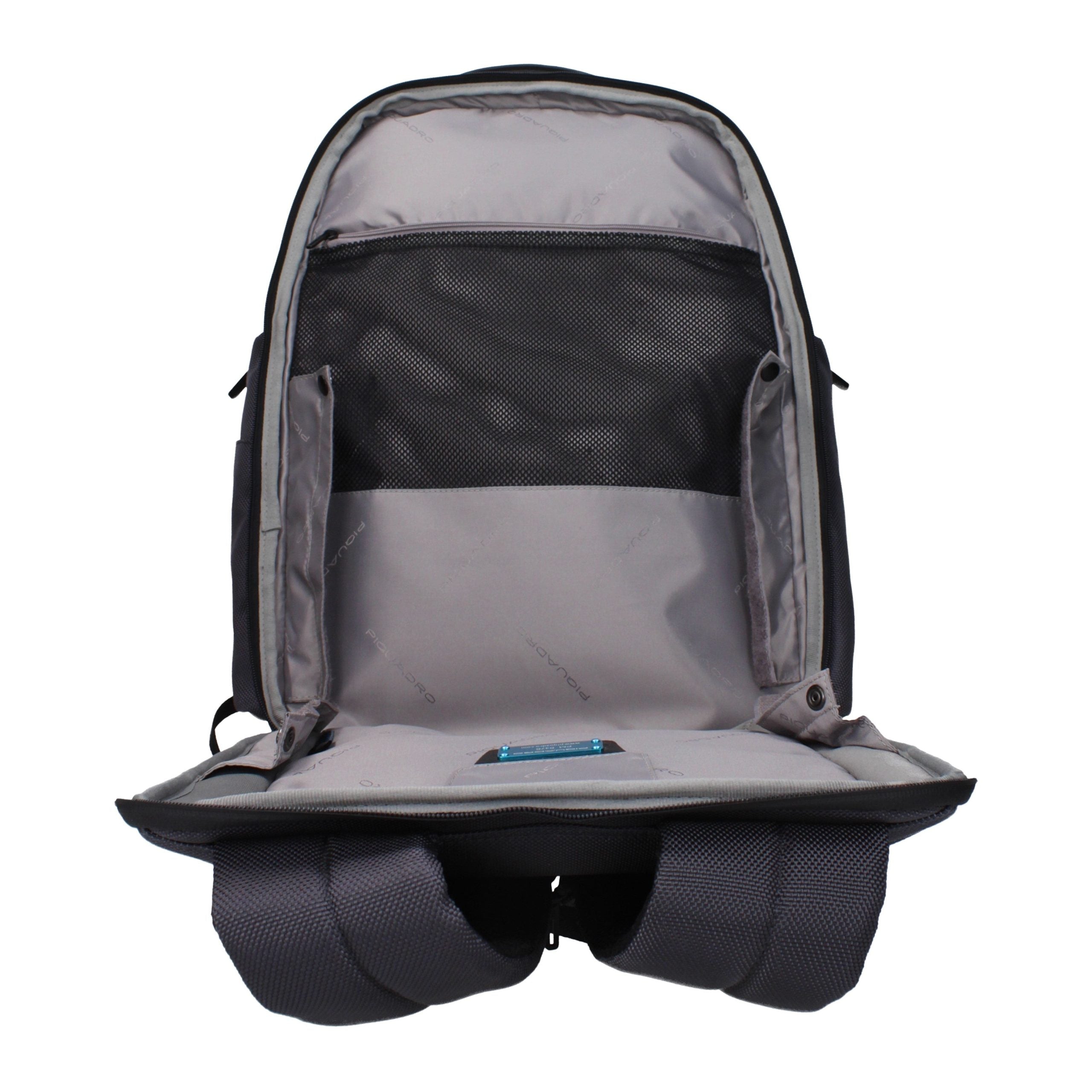Piquadro Gray Recycled Nylon Backpack