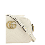 Gucci White Calf Leather Shoulder Bag