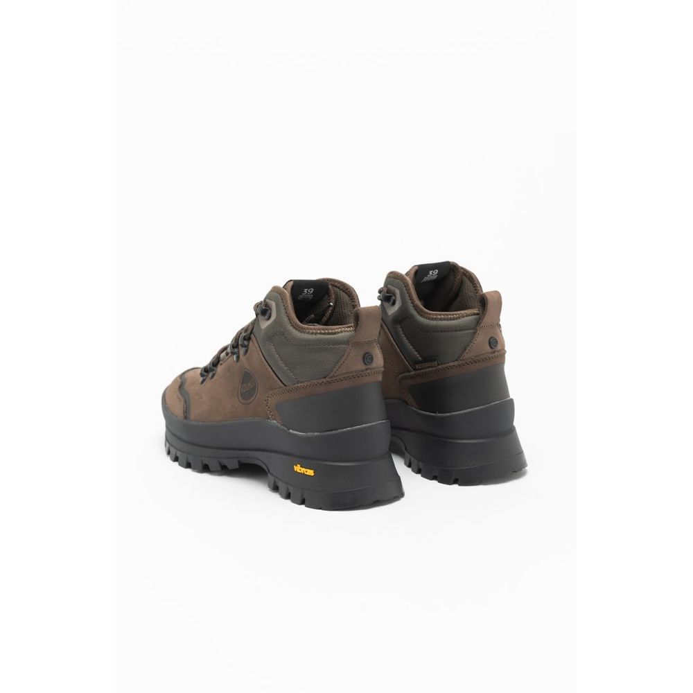 Colmar Dark Chocolate-Black-Off Black Full Grain Leather Ankle Boots