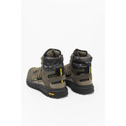 Colmar Military Green-Black-Lime Cow Suede Ankle Boots