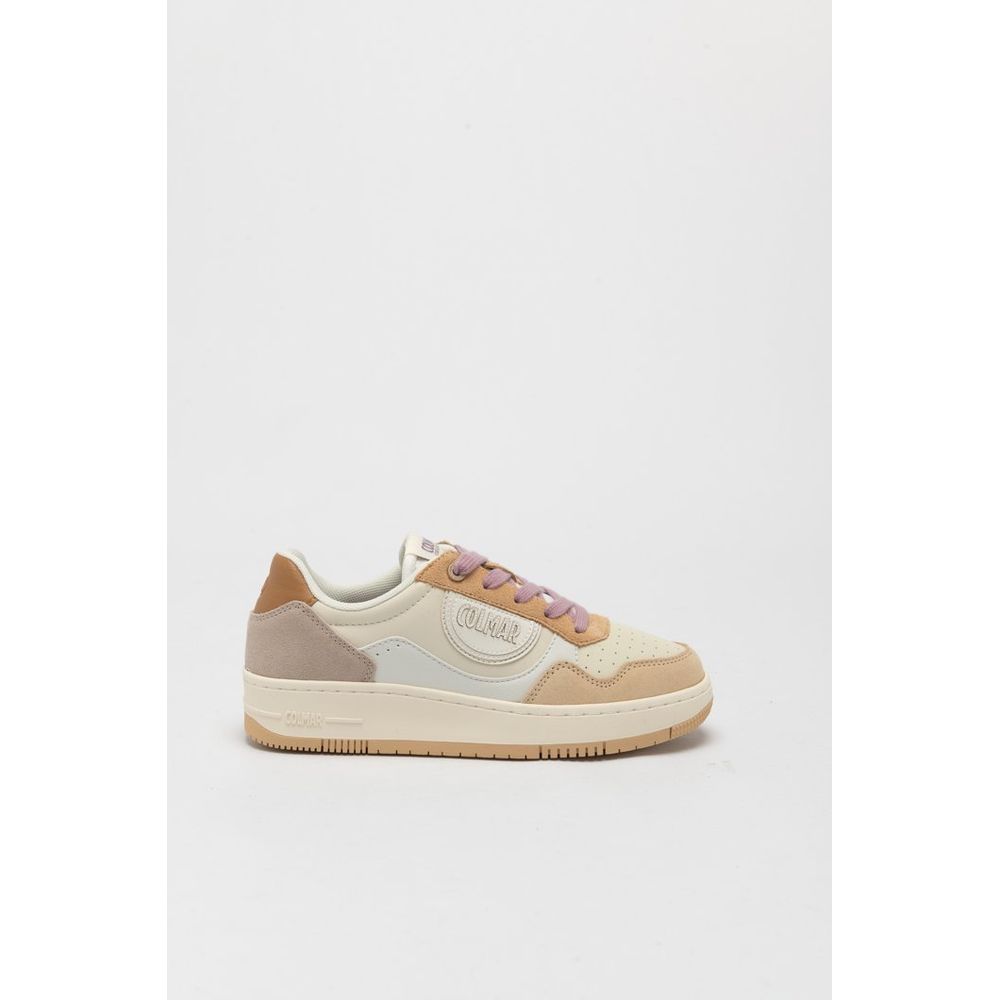 Colmar Off-White Multicolor Polyurethane Low Top Sneakers