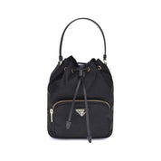 Prada Black Recycled Polyamide Bucket Bag