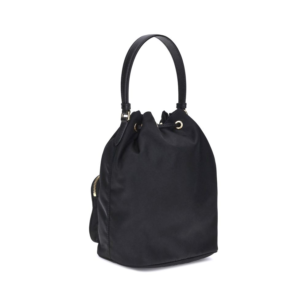 Prada Black Recycled Polyamide Bucket Bag