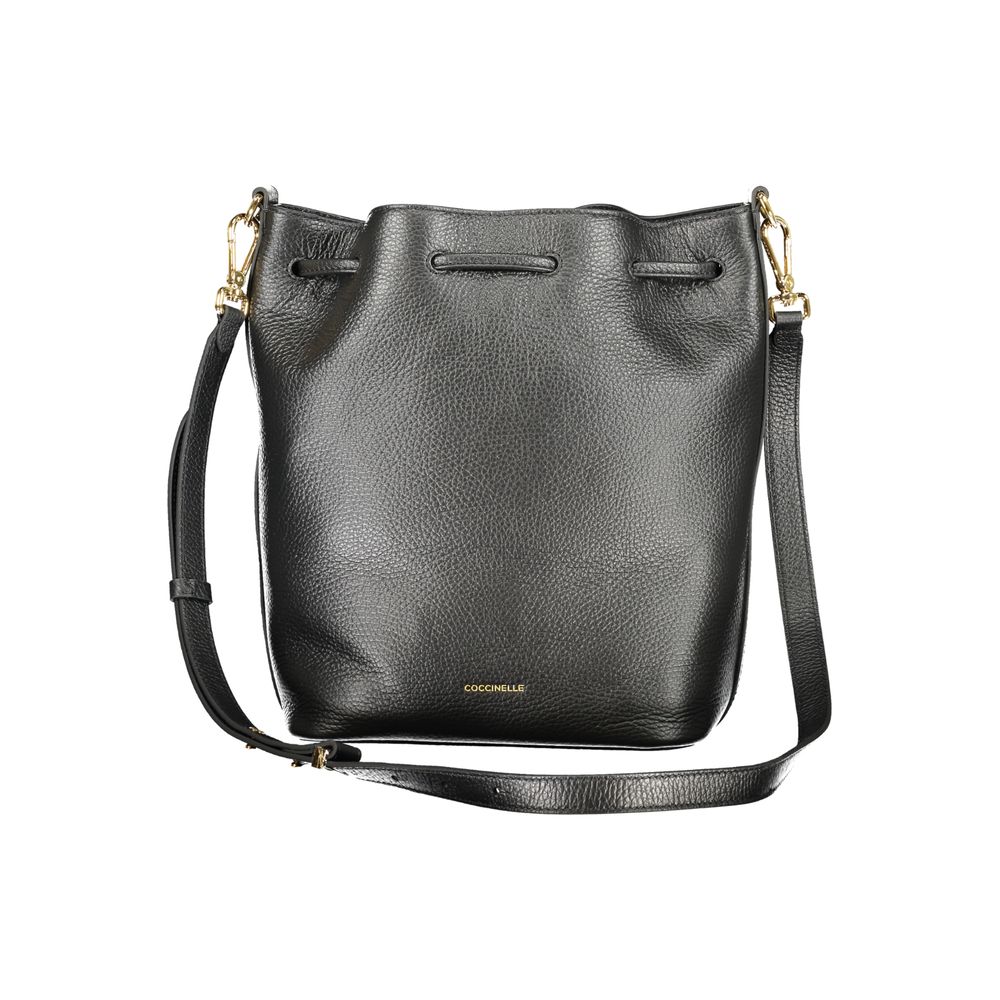 Coccinelle Black Leather Bucket Bag