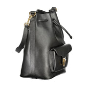 Coccinelle Black Leather Bucket Bag