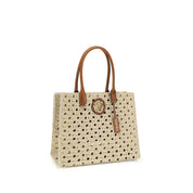 Versace Beige Cotton Tote Bag