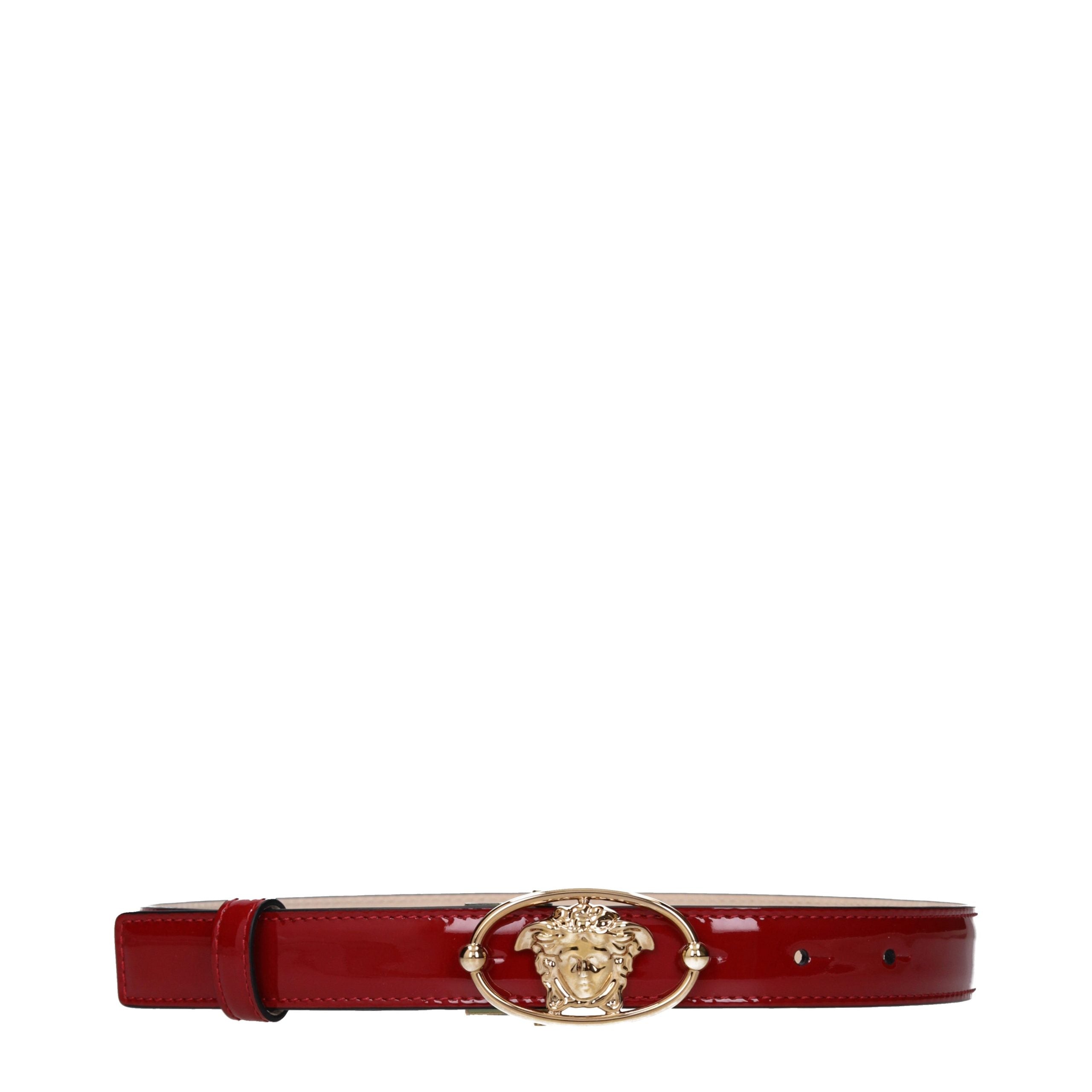 Versace Red Patent Leather Regular Belt