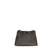 Brunello Cucinelli Brown Calf Leather Shoulder Bag