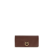 PINKO Bordeaux Calf Leather Clutch Bag