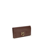 PINKO Bordeaux Calf Leather Clutch Bag