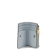 PINKO Blue Calf Leather Card Holder