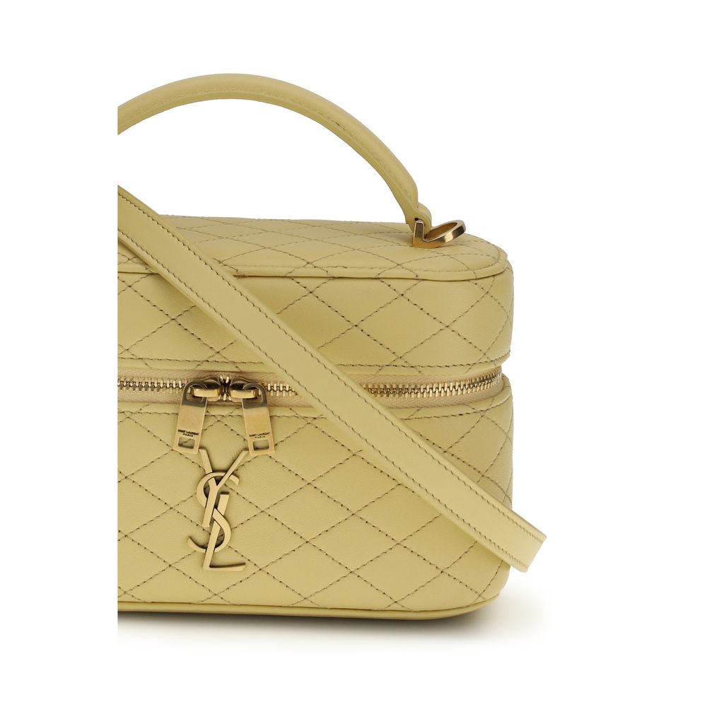 Saint Laurent Bicolor Calf Leather Shoulder Bag