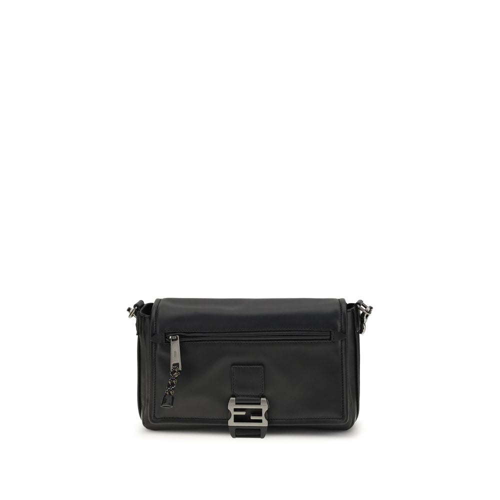 Fendi Black Calf Leather Shoulder Bag