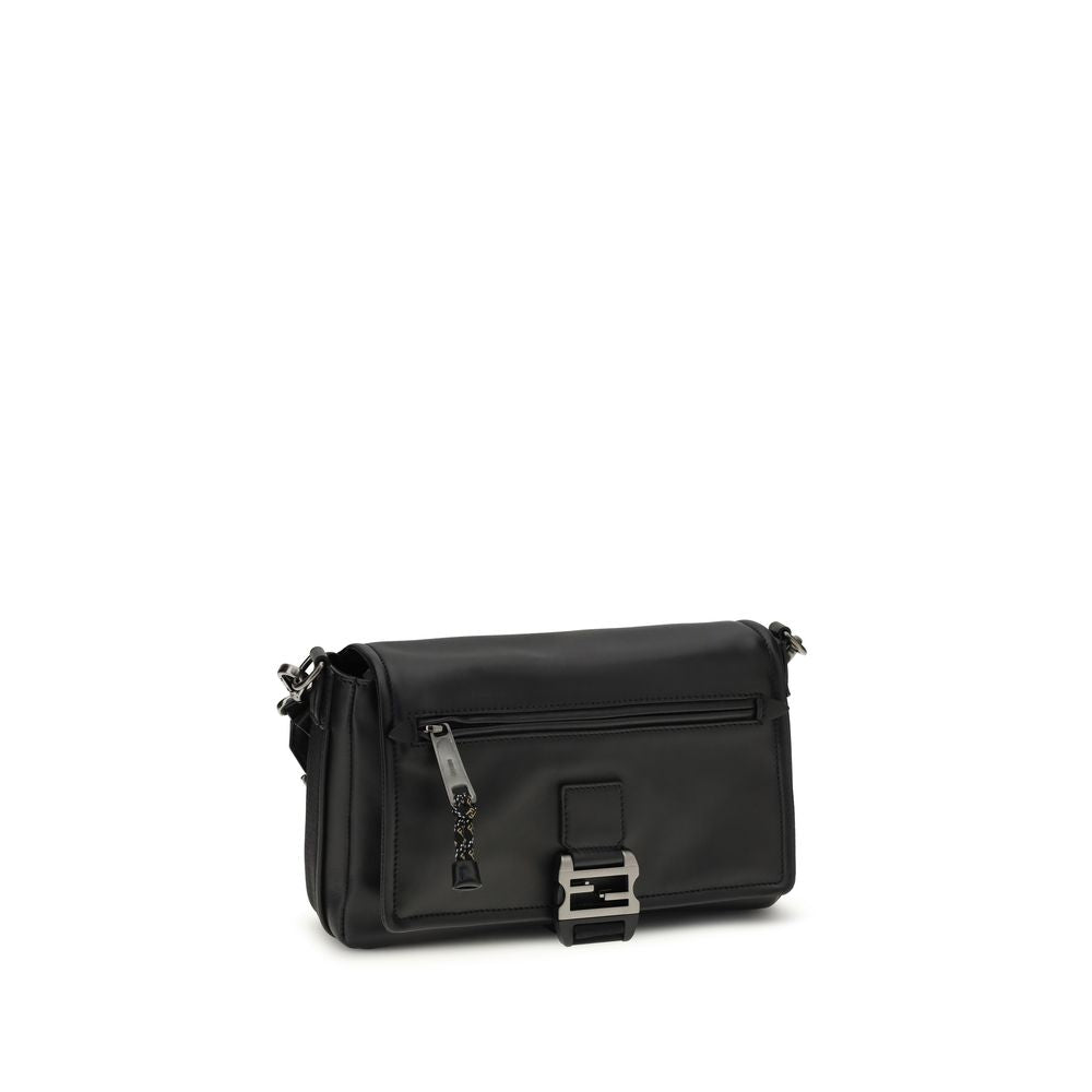 Fendi Black Calf Leather Shoulder Bag