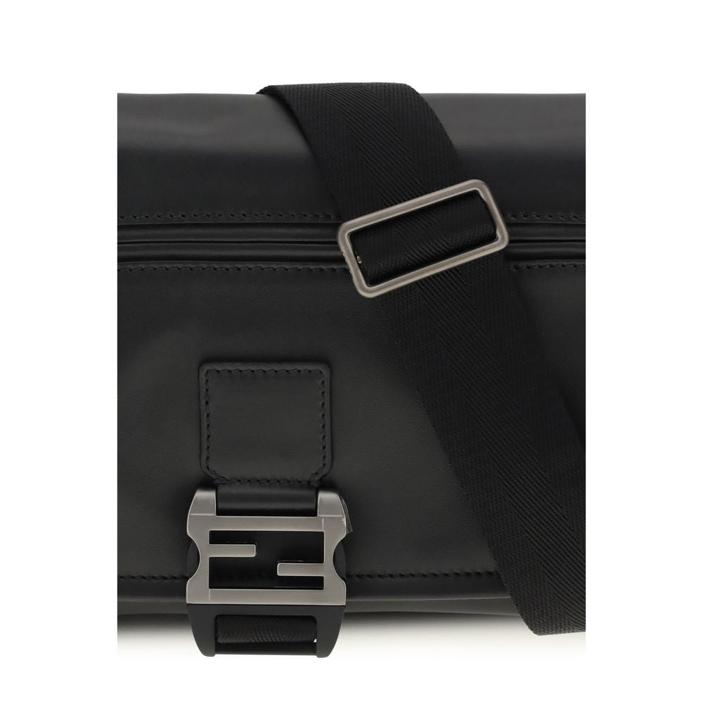 Fendi Black Calf Leather Shoulder Bag
