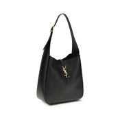 Saint Laurent Black Calf Leather Shoulder Bag