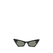 Alexander McQueen Black Havana Plastic Cat-eye Sunglasses