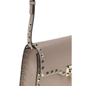 Valentino Garavani Beige Calf Leather Shoulder Bag