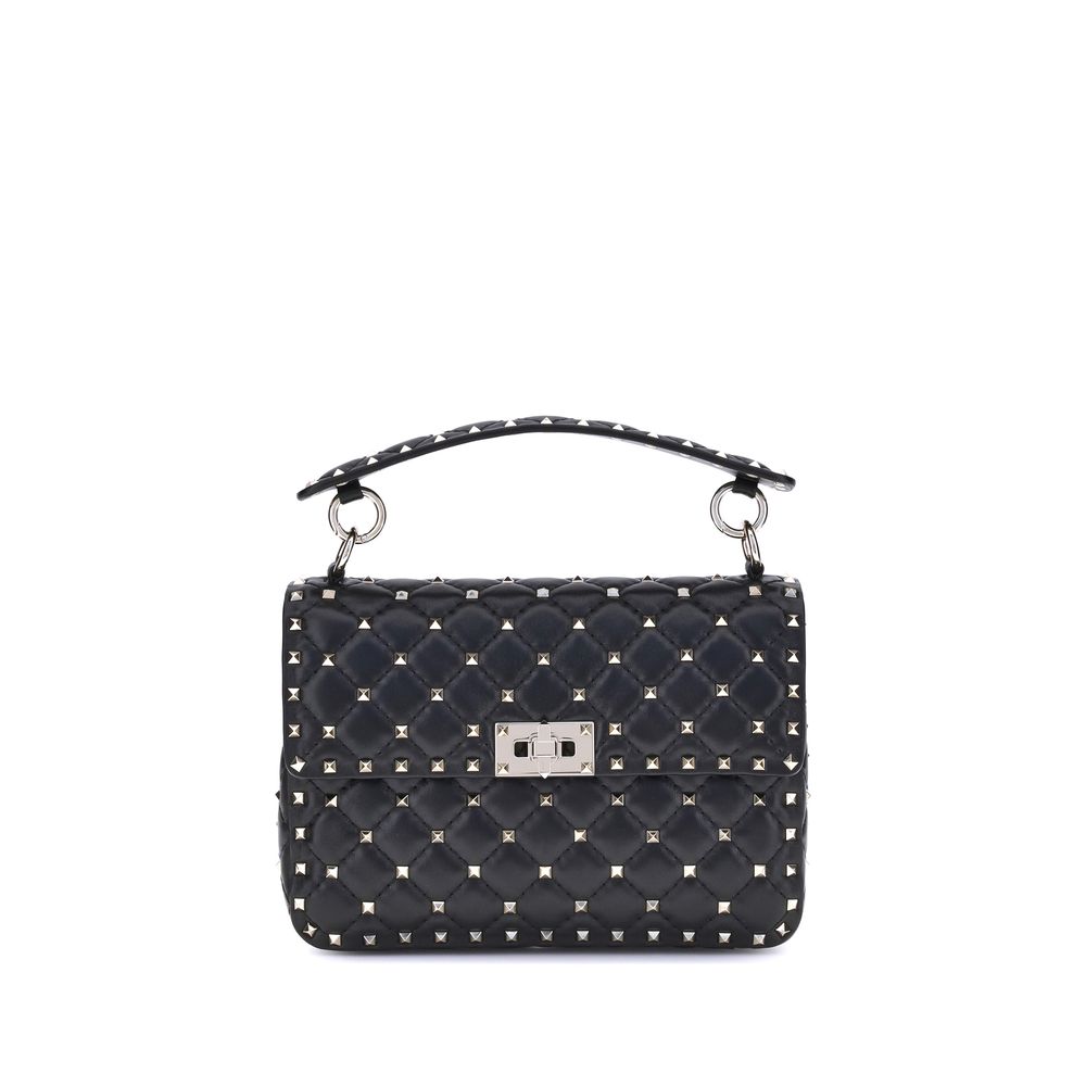 Valentino Garavani Black Lambskin Shoulder Bag