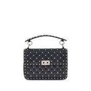 Valentino Garavani Black Lambskin Shoulder Bag