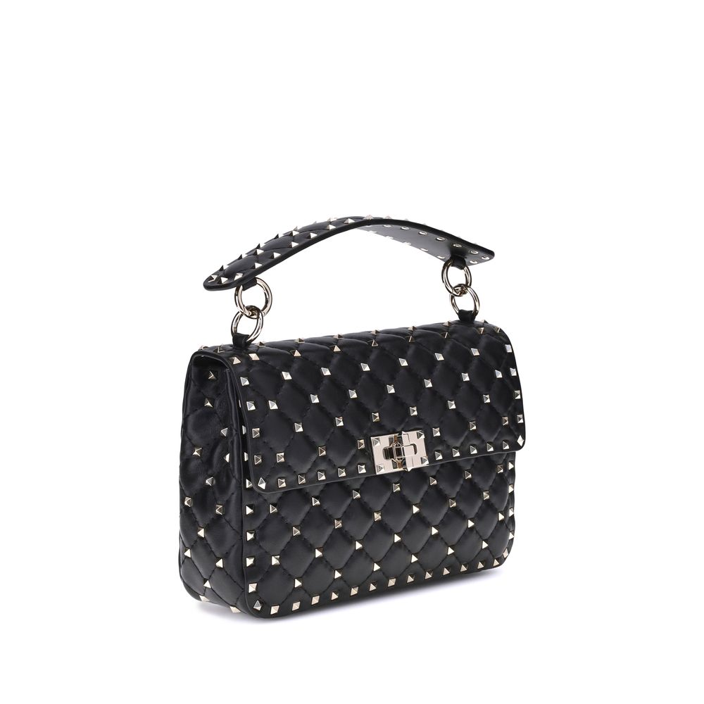 Valentino Garavani Black Lambskin Shoulder Bag